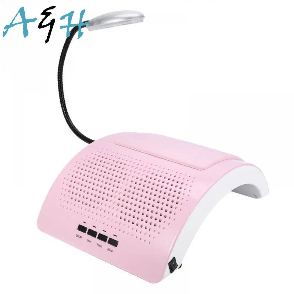 

Nail Suction Dust Collector Machine with LED Light Quiet Nail Vacuum Cleaner wiht 2 Bags Table Manicure Tool Salon