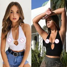 Morease Новинка сексуальный женский без рукавов без спинки укороченный Топ жилет на бретелях танцевальный фестиваль майка Топ Секс-магазин