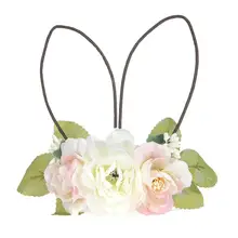 1 шт. детский цветочный головной убор Пасхальный цветок головной убор с ушами кролика головной убор для фотосессии день рождения косплей фестиваль