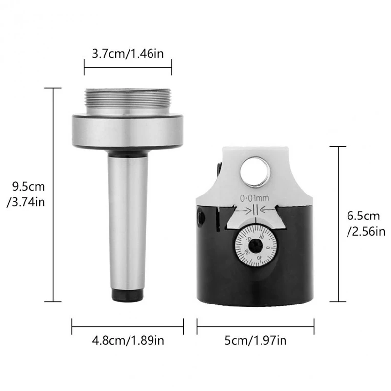Taper Collet Chuck Holder Lathe Milling Cutter Mt2 Boring Head Tool Holder High-Carbon Steel Cutting Machine Adapter