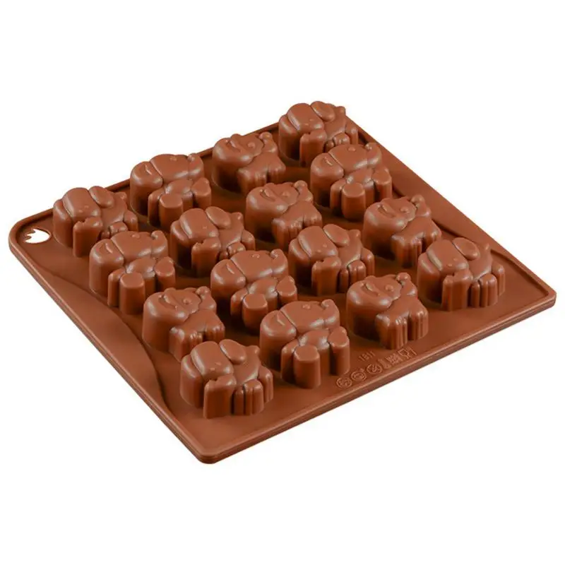 

16 Cavity Elephant Shaped Chocolate Molds For Tools Non-stick DIY Baking Cake Elephant Silicone Mold Cake Decorating