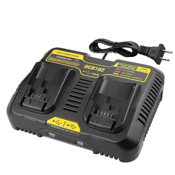 

Adeeing 10.8V-20V Dual Port Li-ion Charger for Dewalt DCB102 DCB112