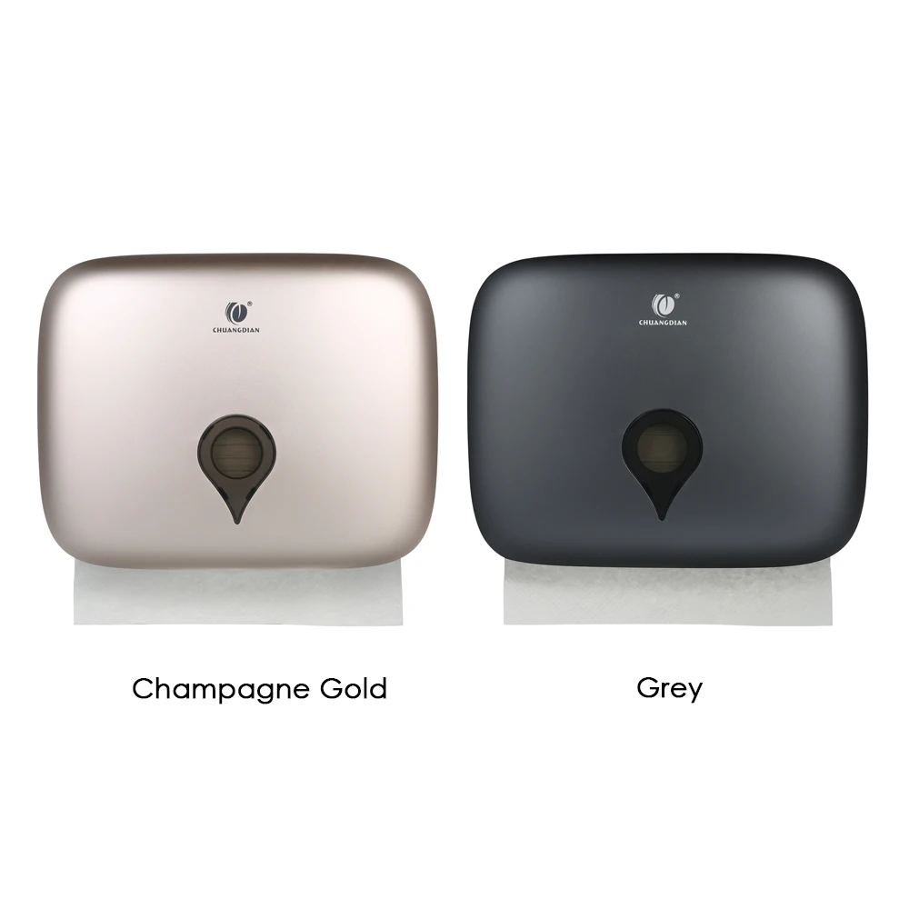 

No Drilling Wall Mounted Tissue Dispenser C-fold Hand Towel Dispenser Hanging Toilet Paper Holder for Hotel Service Facilities