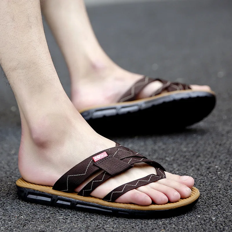 

Summer Men Flip Flops Beach Slippers Male Indoor Outdoor Fashion Casual Flats Shoes Non-slip Lightweight Slides Sandalias