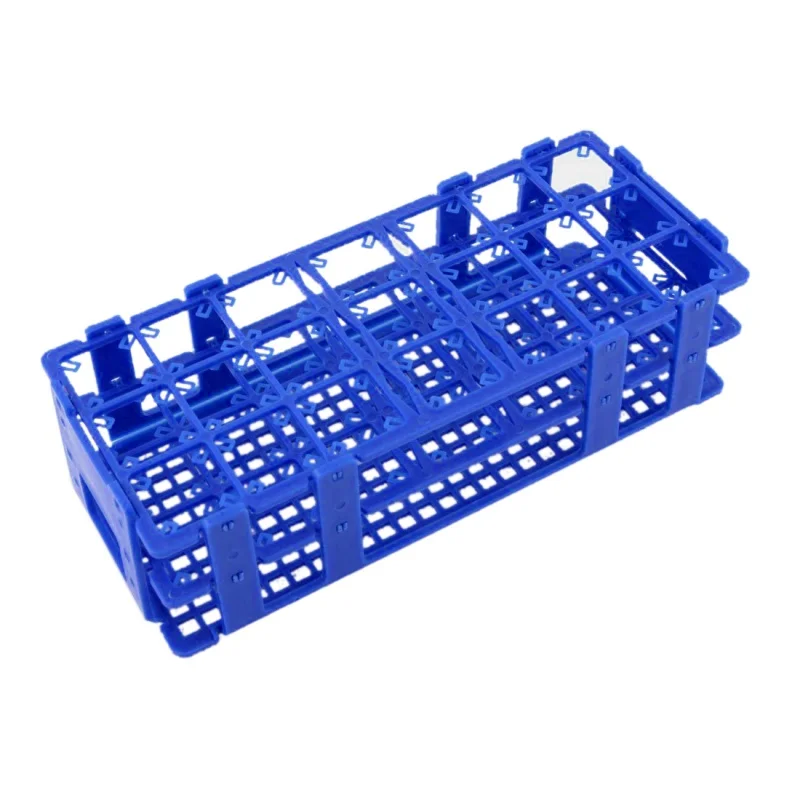 Синий пластик 21 отверстия коробка держатель для 50 пластиковые мензурки для центрифуг с делениями