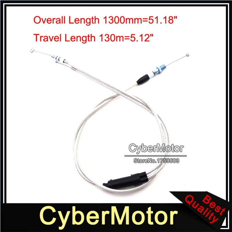 1300mm Carb Gas Throttle Cable For Acceleration Pump Carburetor Pit Dirt Bike 200cc 250cc Engine ATV Quad 4 Wheeler Motorcycle | Автомобили