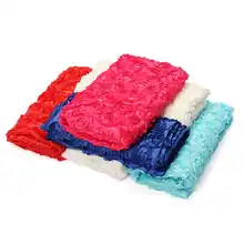 140 см ширина 3D атласная ткань розы цветы проходу бегун брак ковер занавес свадебный ковер занавес покрытие стола украшения