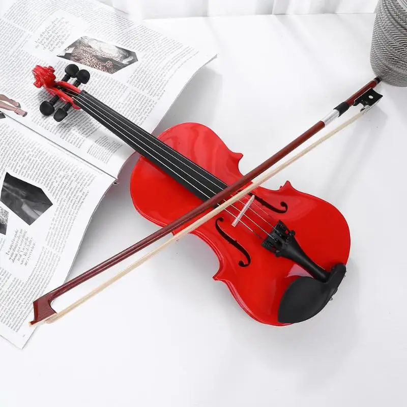 Ручной работы 1/8 Размеры акустическая для скрипки, музыкальных Скрипка для с чехлом лук канифоль ударные инструменты учебные принадлежности