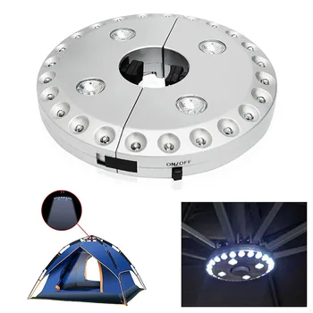 

Adjustable Lighting LED Umbrella Light Camping Tents Outdoor Yard Cordless Portable 28 LED Lamp