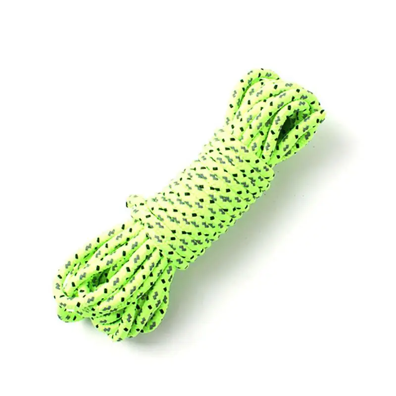 

5/10/20M Reflective Rope 4MM Thickness Paracord Parachute Windproof Reflective Rope Tent Canopy Pull Rope For Hiking Camping