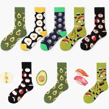 Новые популярные оригинальные хлопковые носки, повседневные креативные модные забавные мягкие носки унисекс