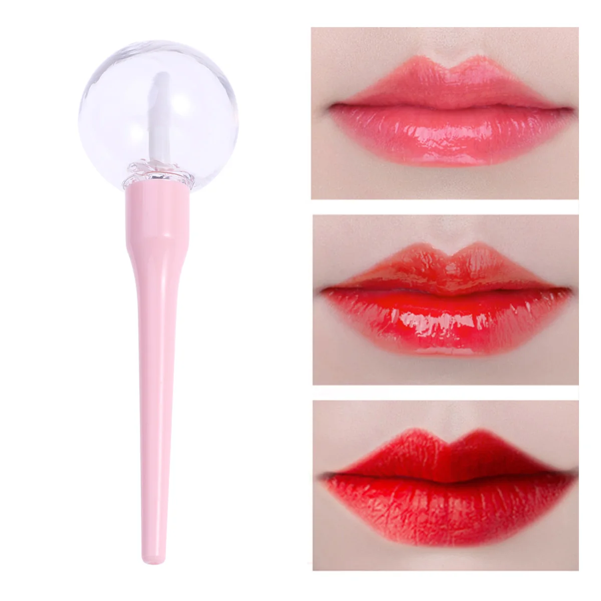

Lip Gloss Tube Clear Lollipop Shape Creative Empty Lip Balm Cosmetic Gloss Tube Gloss Container for Gift Travel Girls