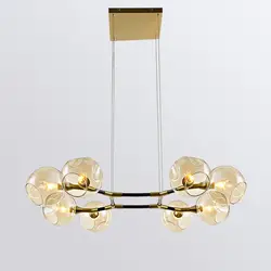 Золотой пост современная спальня потолочный светильник простой люстра в скандинавском стиле гостиная обеденная лампа личность