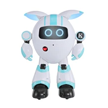 Modiker Smart Programmeerbare Walking Robot RC Elektronische Dansen Zingen Verhaal Vertellen Robot Speelgoed voor Kinderen High Tech Speelgoed-Blauw(China)