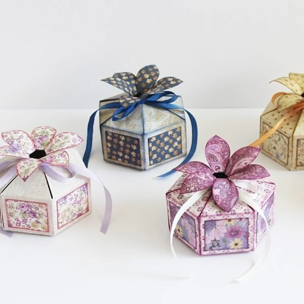 17*10.5cm Gift Box Metal Cutting Dies Cards 3D DIY Scrapbooking Carbon Sharp Craft Die Photo Invita - 32985924386