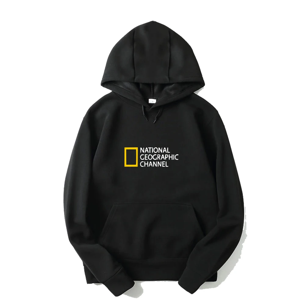 

NATIONAL GEOGRAPHIC CHANNEL Print Hoodies Women Winter Warm Hip Hop Pullovers Streetwear Female Comfortable Harajuku Hoodies
