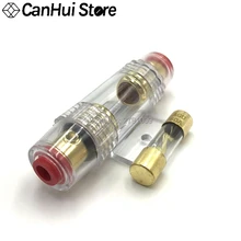 1 conjunto 30a 40a 50a 60a 70a 80a 100a agu 10*38mm reinstalação de áudio e de suporte de carro porta-fusível automotivo, disjuntor de áudio estéreo