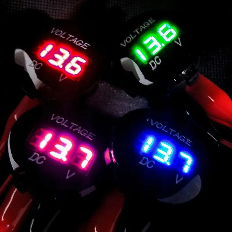 

Car Motorcycle DC5V-48V LED Panel Digital Voltage Meter Display Voltmeter Type2