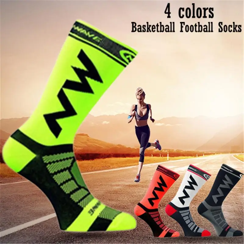

Breathable Non-Slip Cycling Socks MTB Bike Bicycle UV Protection Run Jogging Quick Drying Nylon Sports Basketball Football Sock