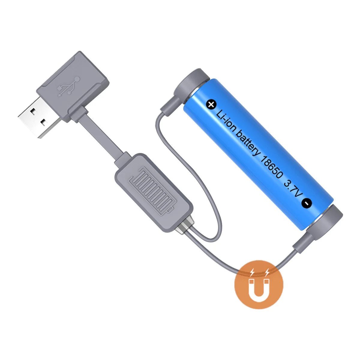 

A1 18650 Battery Charger For Li-Ion Batteries Multifunction Magnetic Usb Charger Mini Charging/Discharging Power Bank