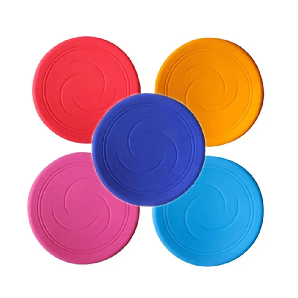

Children Silicone Soft Throw Catch Flying Disk Sports Flying Saucer For Outdoor Exercise Beach Parent Child Sports Toys