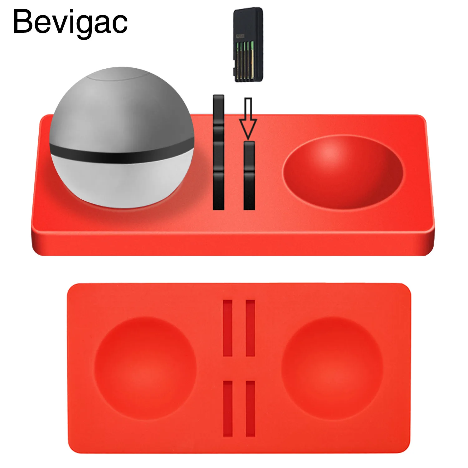 Силиконовая подставка держатель Bevigac с 4 слотами для игровых карт Nintendo Navy Switch Poke