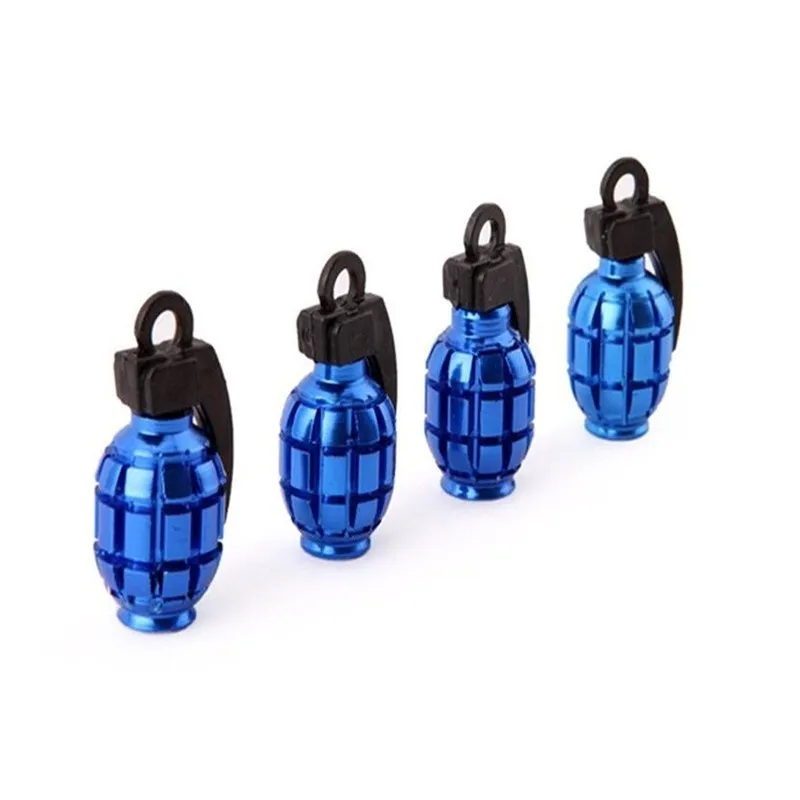 

2PCS Bicycle Valve Caps Air Valve Caps Grenade Appearance Tyre Valve Dust Covers For MTB Road Bike Motorcycle Bicycle Accessory