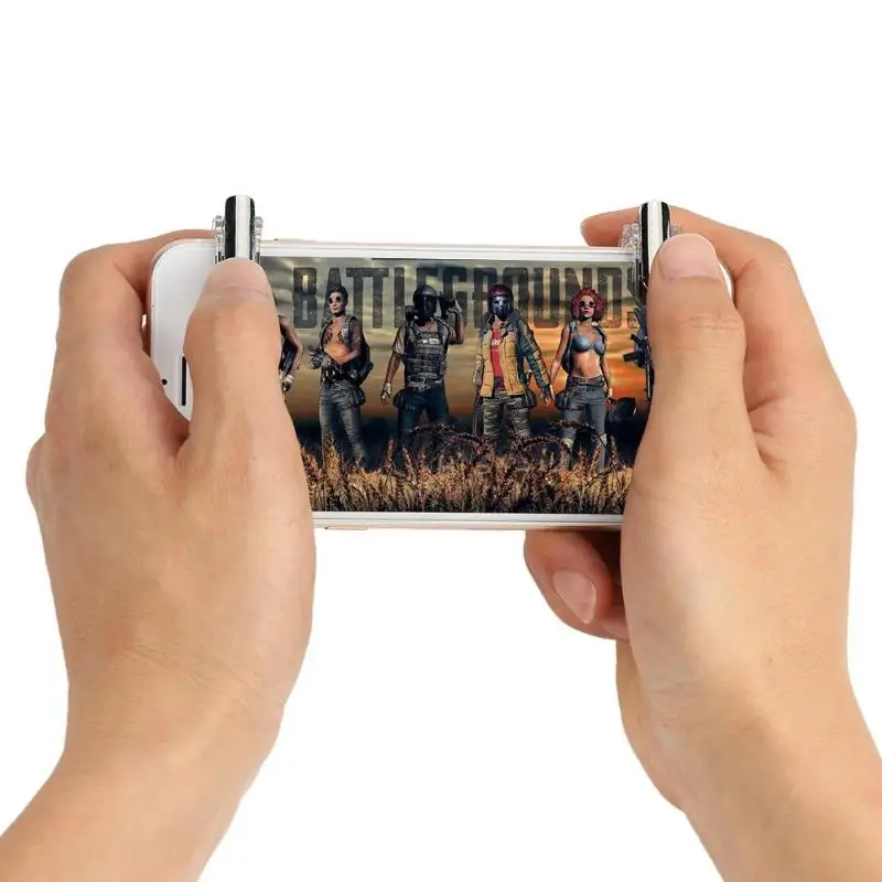 Mini Metal Smart Phone Mobile Gaming Trigger for PUBG Mobile Gamepad Fire Button Aim Key L1R1 Shooter Pubg Controller
