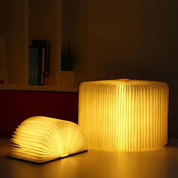 

Litake LED Warm Light Foldable Book Shaped Night Light