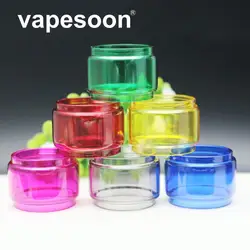 VapeSoon Замена красочные выпуклые стеклянная трубка из пирекса для Eleaf IJust 3 Starter Kit Элло Дуро распылитель Быстрая доставка 6 цветов