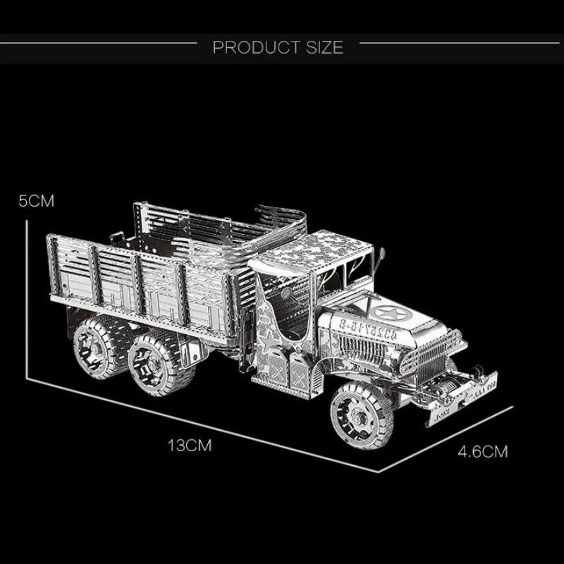 GMC CCKW 2,5 T 6X6 грузовик 3D металлические Пазлы Модель наборы лазерная резка собрать головоломки подарки для взрослых игрушки Набор для обучения домашний декор