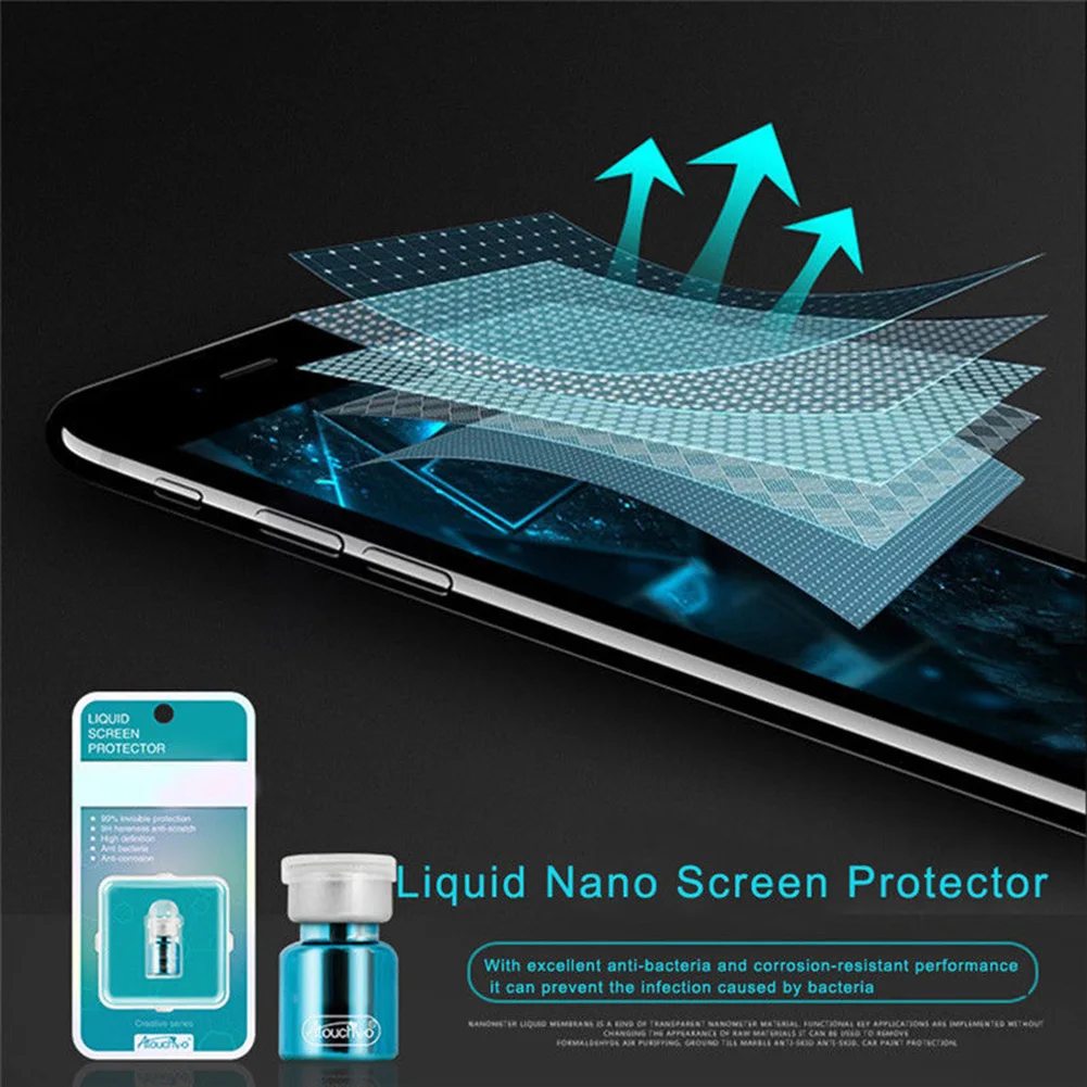 

3D Invisible Nano-Liquid Phone Touch Screen Protector Film Nano-Technology LCD Coating Full Body Film for iphoneX for SmartPhone