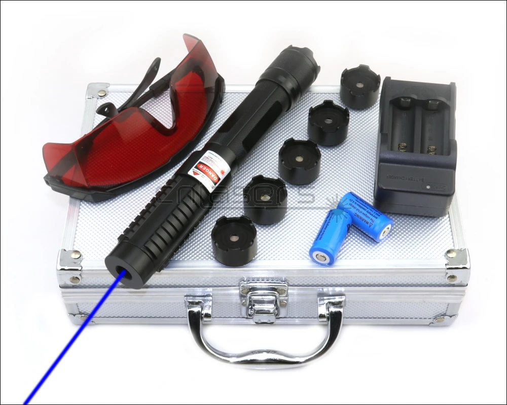 

CNILasers BX6 Adjustable Focus 450nm BURNING Blue Laser Pointer Lazer Torch Pen Cigarette Lighter Camping Signal Lamp Hunting