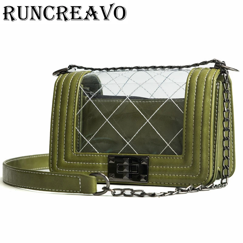 

Luxury Handbags Women Bags Designer Vintage 2018 Fashion Transparent jelly Bag Messenger Crossbody Bags For Women bolsa feminina