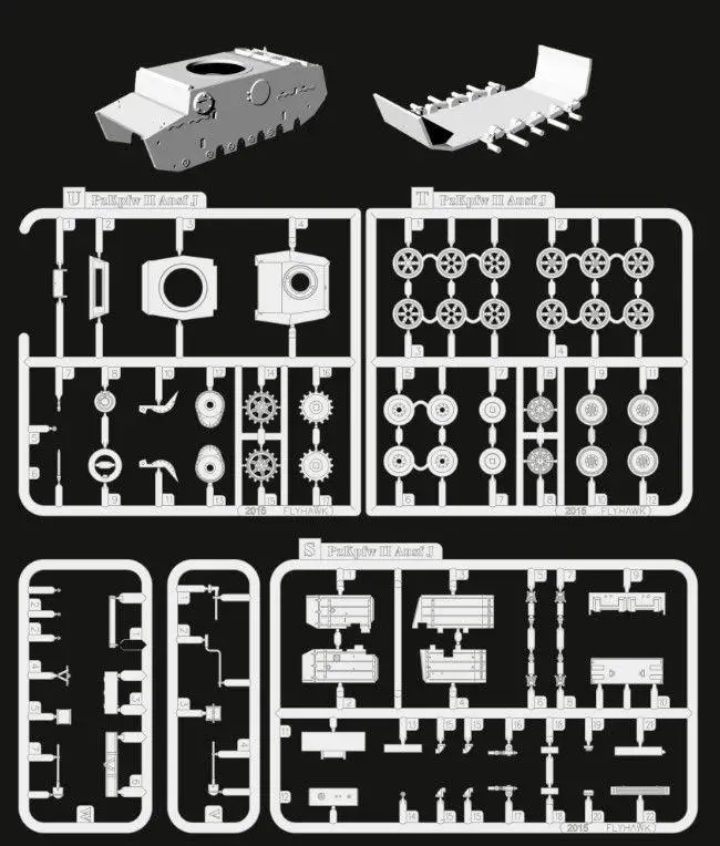 Flyhawk FH3005 1/72 Pz. Kpfw II Ausf J(VK16.01) Высокое качество