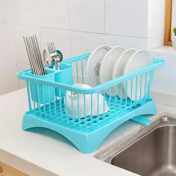 

Draining Rack Dish Bowls Drying Storage Shelf Tableware Storage Rack Drain Kitchen Utensils Organizer Holder