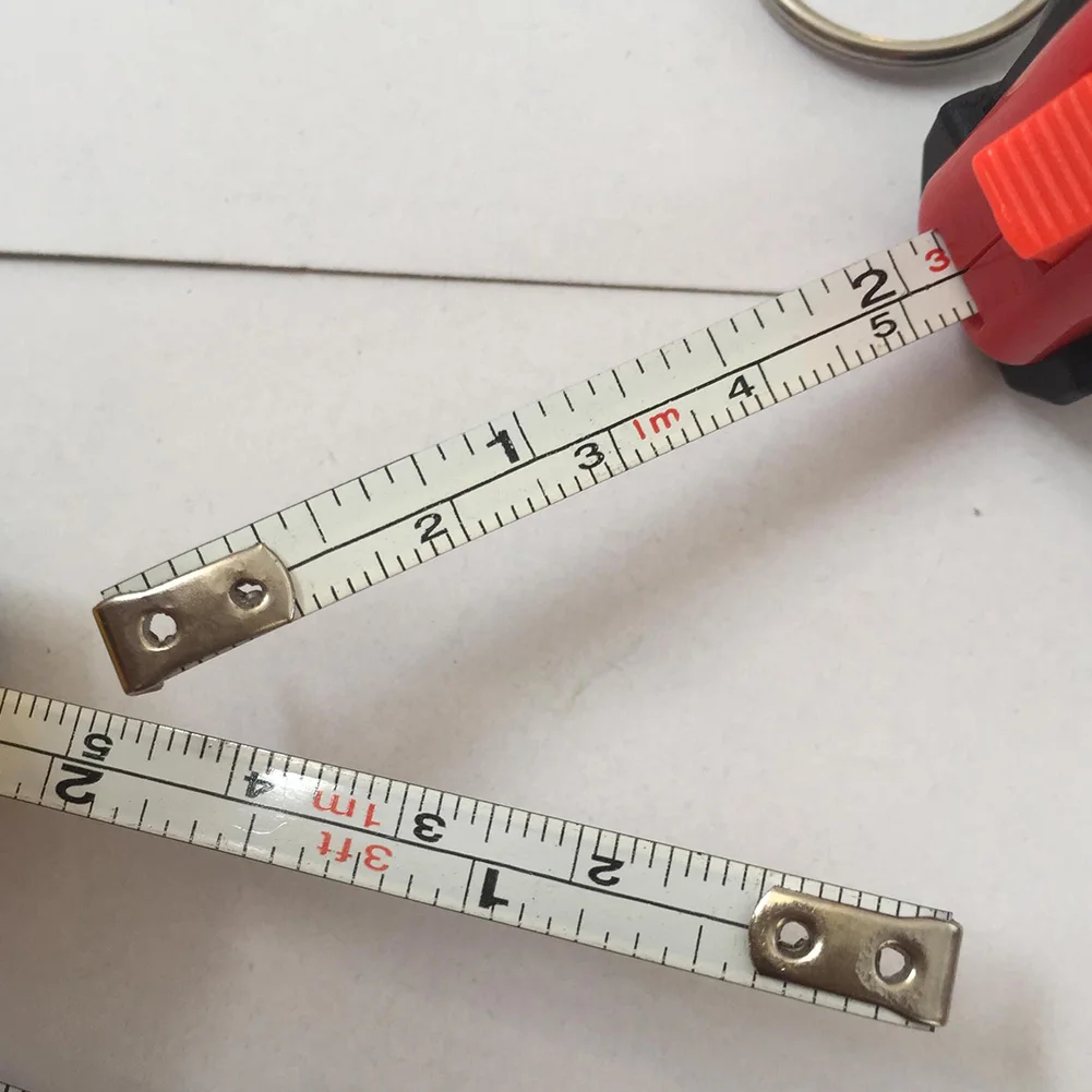 Retractable Mini Ruler Tape Measure Key Chain Pocket Size Metric 1m/3.28Ft/39"