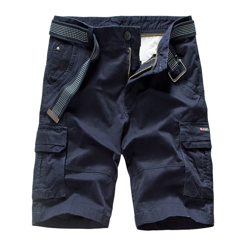 

2020 Summer New Men Camouflage Pockets Cotton Cargo Shorts Men Loose Fit 38 Plus Size Fashion Multi-pocket Short Pants Men