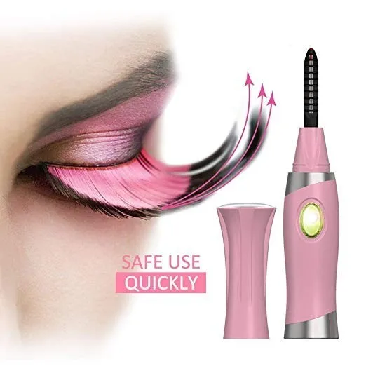 

Heated Eyelash Curler With Comb Design Lash Curler Rechargeable Electric Eyelash Curler Long Lasting Eye Lash Curler Makeup
