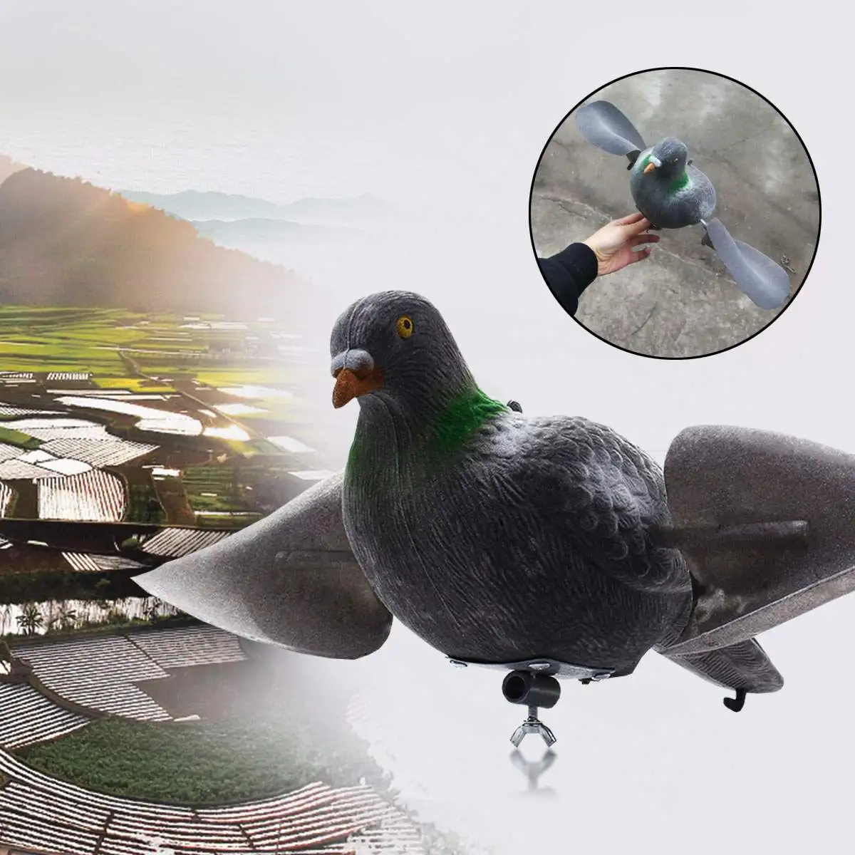 توافد شرك وهمية حمامة-الصيد الرماية الردع مبيد الحشرات حديقة الحديقة ديكور يساعد لحماية النباتات الطبيعية نظرة توافد شرك وهمية حمامة-الصيد الرماية الردع مبيد الحشرات حديقة الحديقة ديكور يساعد لحماية النباتات الطبيعية نظرة