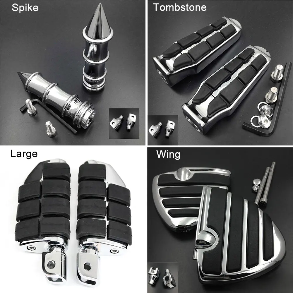 

Wing Front Foot Peg For 2000-2003 Honda CBR 1100XX Super Blackbird 2001 2002 footpeg Rest Pedal Billet Rubber Motorcycle Parts