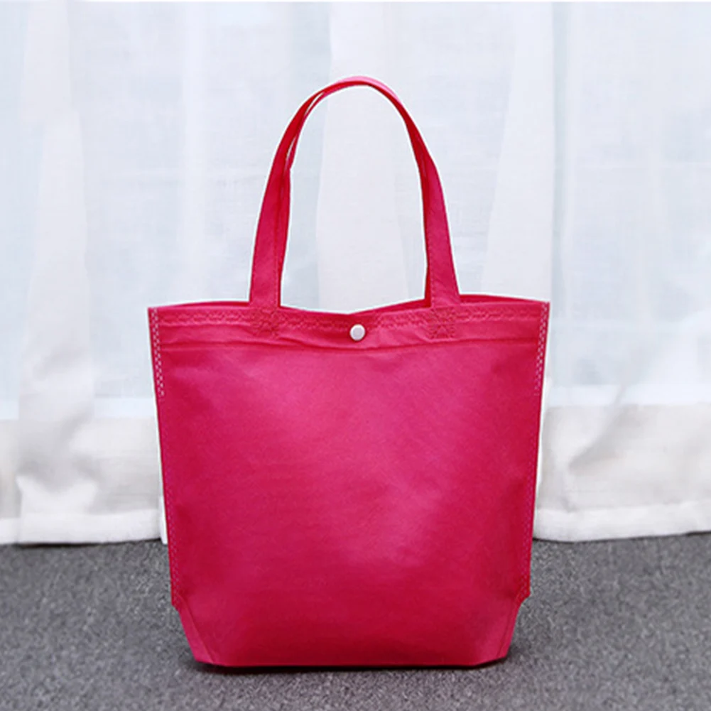 New Arrival Quality Reusable Foldable Button Shopping Bag Durable Non-Woven Tote Pouch Storage Handbag Grocery Eco Friendly Bags New Arrival Quality Reusable Foldable Button Shopping Bag Durable Non-Woven Tote Pouch Storage Handbag Grocery Eco Friendly Bags