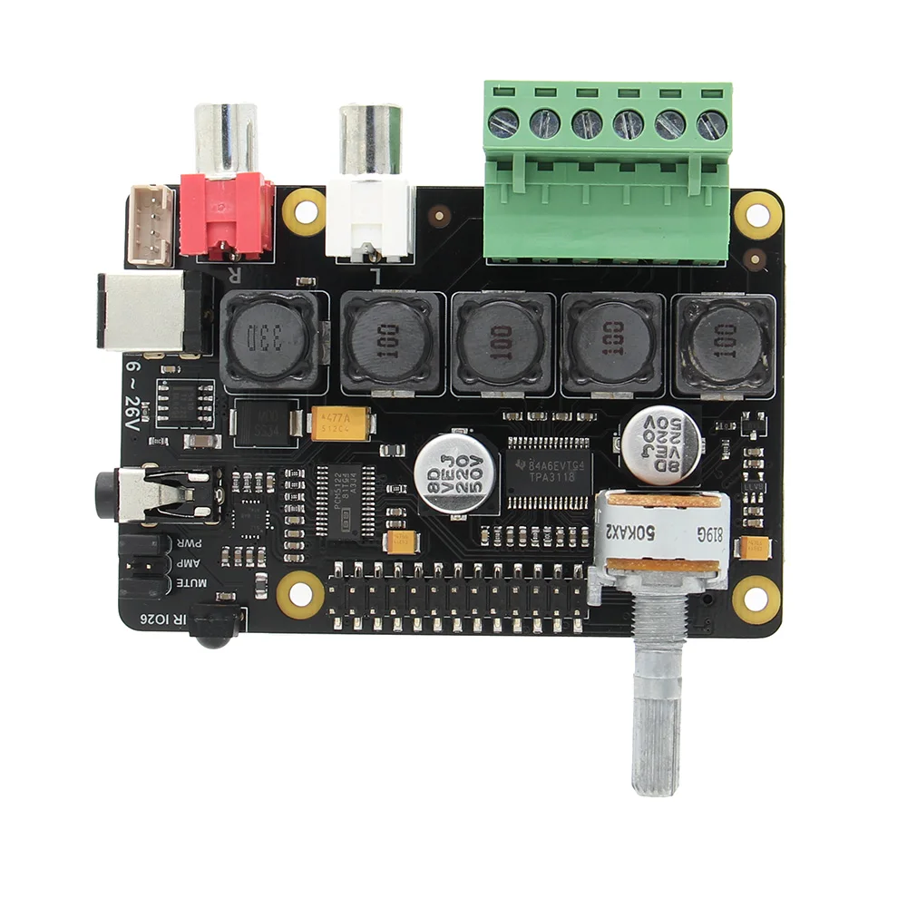  LEORY X400 V3.0 DAC + Modulo AMP Full-HD Amplificatore in Classe D I2S PCM5122 Audio Scheda di Espa