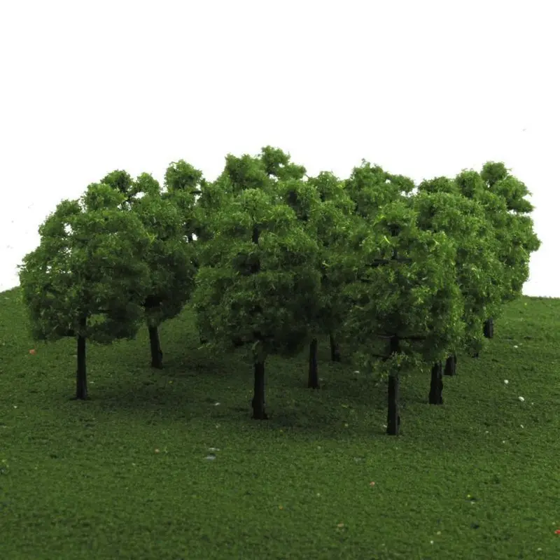 

20pcs Mini Model Trees fake trees Train Railroad Scenery Architecture Artificial Tree 1:100 dollhouse landscape Simulation tree