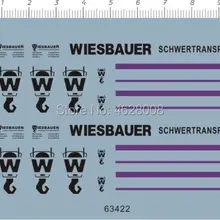 1/50 весы WIESBAUER schwertransport Engineering модель автомобиля водная скользящая наклейка