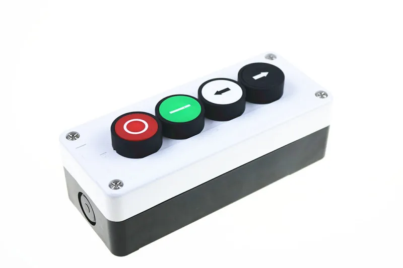 

Start stop button, arrow button, 4 hole waterproof button box and switch box control box.
