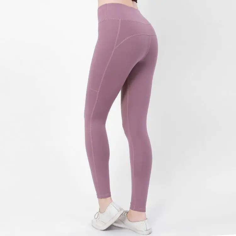 

Women Yoga Pants Leggins Sport Fitness Elastic Gym Leggings Workout High Waist Tight Running Trousers GIRL Pink Green Gray