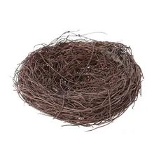 1 шт. Искусственный ротанг ручной работы Птичье гнездо натуральный деревенский маленькие украшения украшение дома художественное ремесло фотографии реквизит
