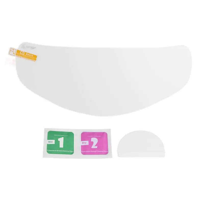 

1pc Waterproof Motorcycle Helmet Lens Film Visor Shield Scratch Protector Sheets Universal Crystal Clear Premium TPU Film NEW