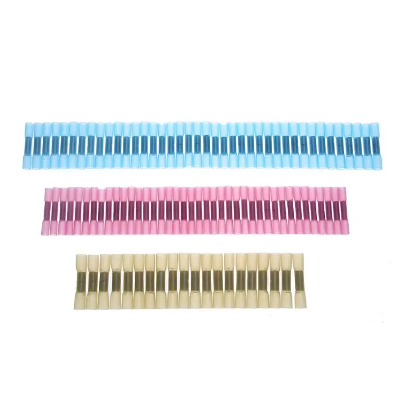 100pcs/set Heat Shrink Tubing Terminals Insulation Shrinkable Tube Assortment Electronic Wrap Wire Cable Connect Butt Splice